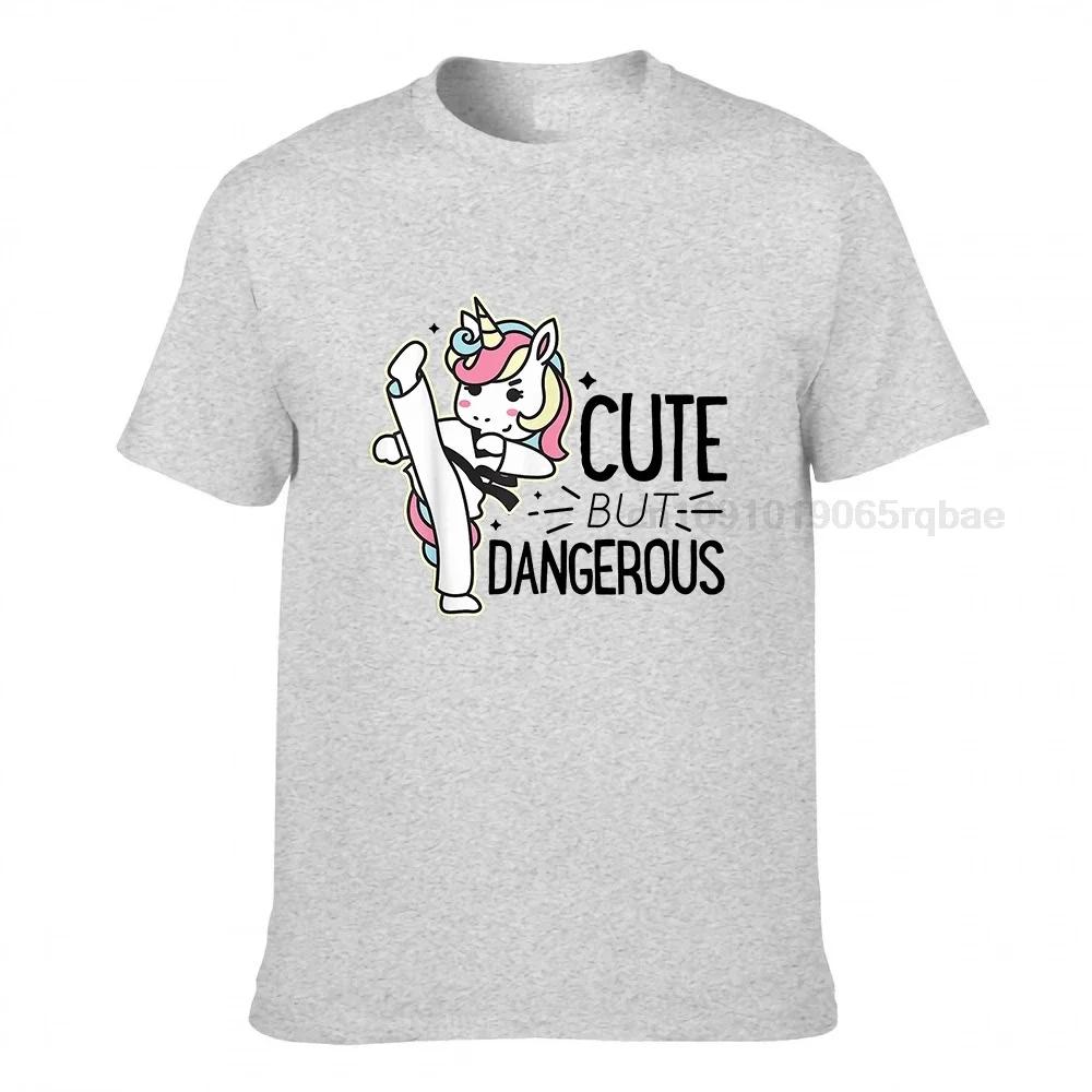 Cute Dangerous Karate Taekwondo Shirt Funny Gifts Tshirt Tshirts Tops Shirts Funky Cotton Gift Hip Hop Unisex