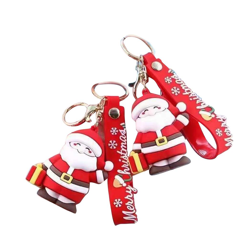 Keychain Santa Christmas Tree Cute Pendant Charm Christmas