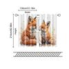 2 pcs   filtering curtains (excluding rods   non-movable   without batteries) Mama Fox And Little Fox for use in bedrooms and