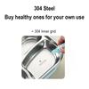 4 Grid Portable Insulated Lunch Box 304 Stainless Steel Office Workers Leakproof Divides Lunch Box Large Capacity Bento Sealed