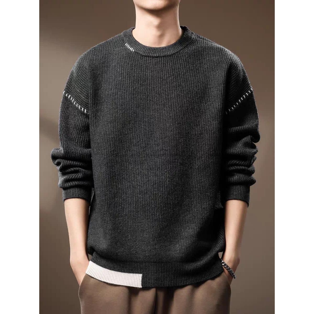 Trendy Harajuku Deer Plush Sweater: Elegant, Versatile Japanese Fashion M темно-серого