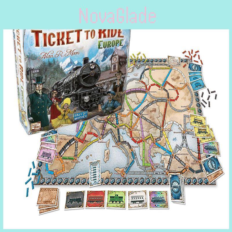 Colorful And Challenging Ticket To Ride Europe Board Game For All Ages