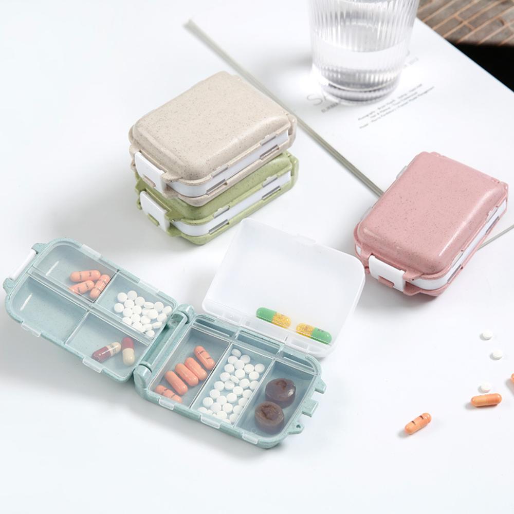 New Hot Weekly Mini 8 Grids Travel Portable Vitamin Pill Box Cases Container Organizer Storage Tablet Medicine Pills Fish Oils
