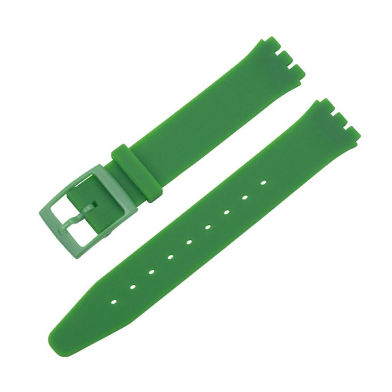 16mm 17mm 19mm 20mm Rubber Watch Strap for Swatch Colorful Sports Band Replacement Wrist Bands Soft Waterproof Silicone Bracelet