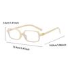 2/3 Pcs Rectangle Glasses Men  Fashion Vintage Blue Light Blocking Optical Frames Women New Trendy Simple Design Eyeglasses