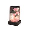 Light Up Rose in Acrylic Box Handmade Rose Flower with Led Light Preserved Flower Artificial Flower Ornament Home Decors