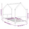 Kids Bed 80 X 200 Cm Solid Pine Wood