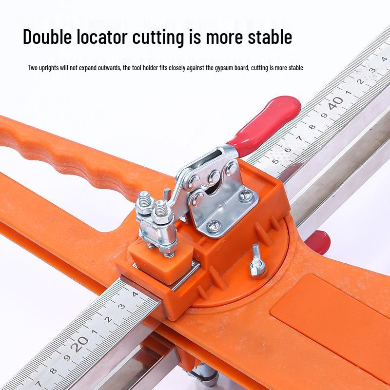 Gypsum Board Cutting Tool: Woodworking Panel Cutter, Easy-Folding Stainless Steel Push Knife Model