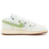 Jordan Air Jordan 1 Low SE Slip Resistant Abrasion Resistant Low top Vintage Basketball Shoes GS White Green FZ5046-041(Team44-)