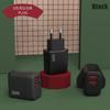 Dual USB 36W Mobile Phone Charger - 5V/2A Adapter for EU/US/UK Standards