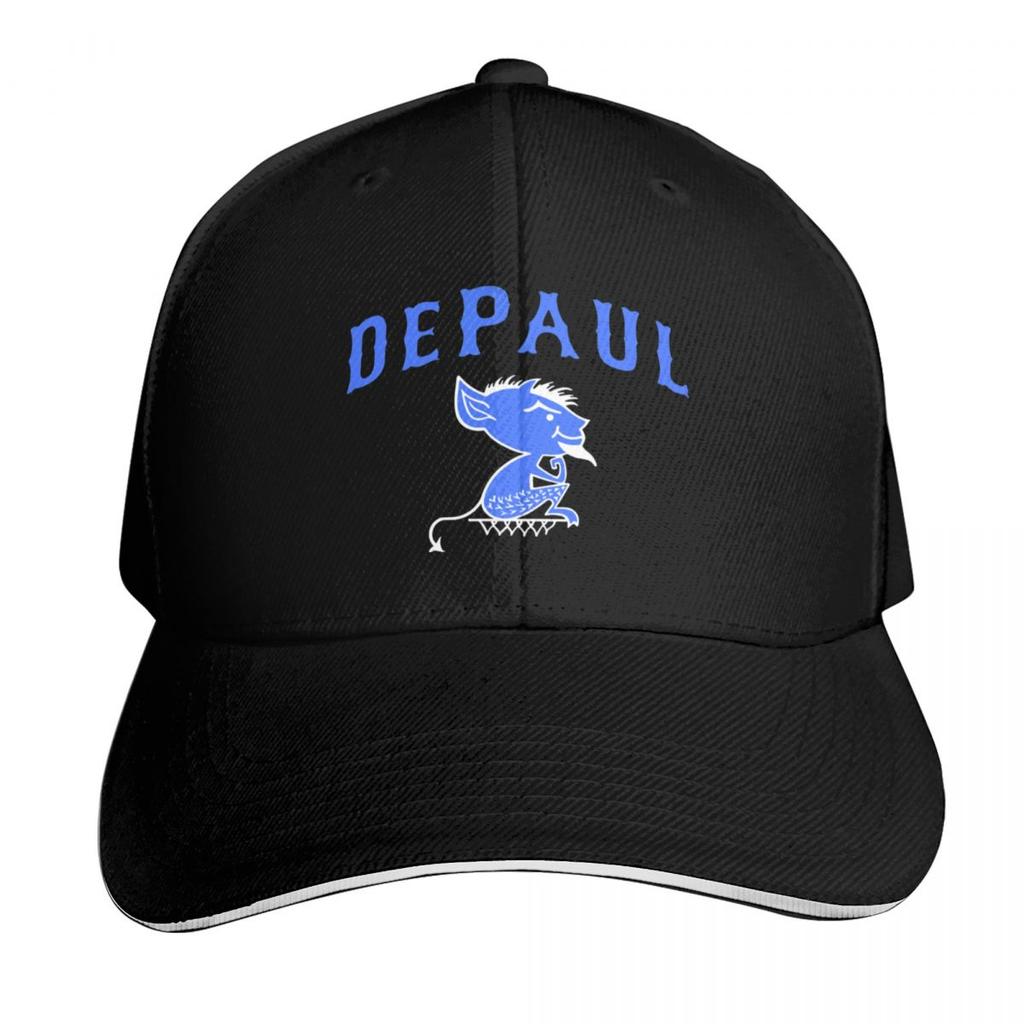 DePaul Retro Vintage Mascot Design Baseball Cap Winter Hats for Unisex Tea Hat Sailor Cap for Unisex Hats On Offer Women Unisexs