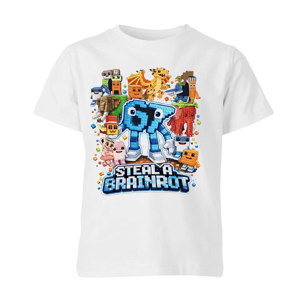 67 Six Seven Italian Brainrot Girls Boys T-Shirt Meme Gamer Funny Tee 6 XL
