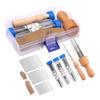 AEE2-Wool Felting Needle Tools, Wool Felting Tool Kit With 3 Sizes Felting Needles And 1/8 Needle Wooden Handle For Needle