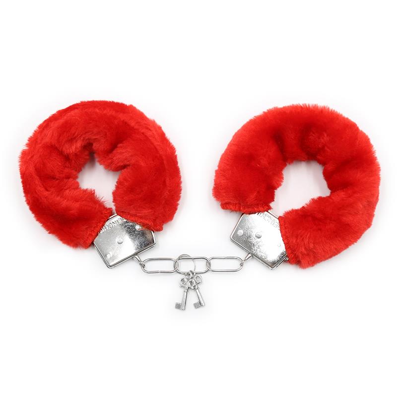 Metal Handcuffs for Dolls with Red Hair