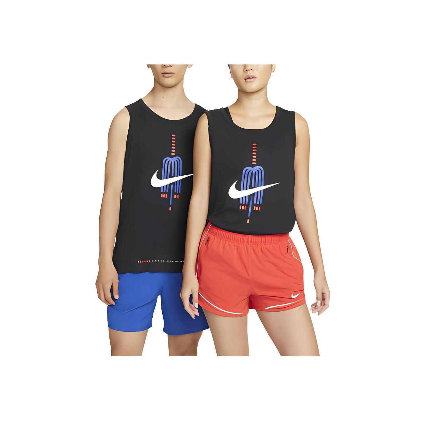 

Топ без рукавов с круглым вырезом и логотипом Nike Топы унисекс, черный DR7669-010 L