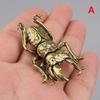 1 Pcs Solid Brass Beetle Ornament Creative Fairy Simulation Copper Insect Tea Pet Hand Play Handle Decorative Crafts
