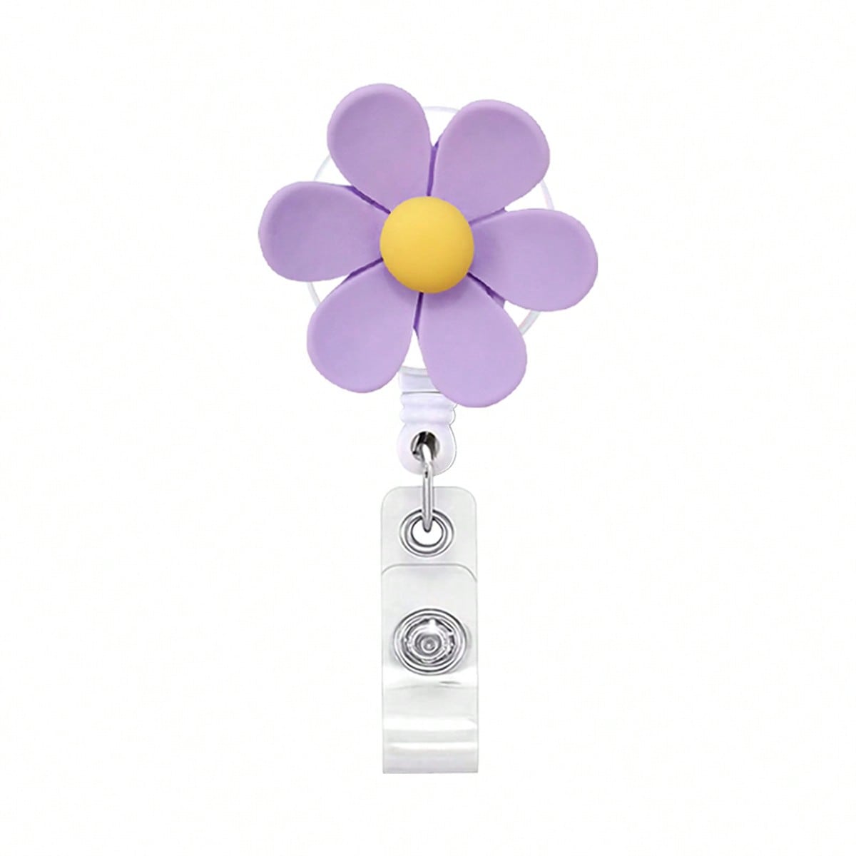 

1 шт. Красочный цветочный бейдж-ролик с выдвижным шнурком, Выдвижной клип для ID-карты, Подарок для врачей, медсестер, студентов, офисных работников 1 Piece Purple разноцветный