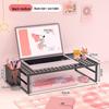 Foldable Metal Laptop & Monitor Riser Stand with Pen Holder