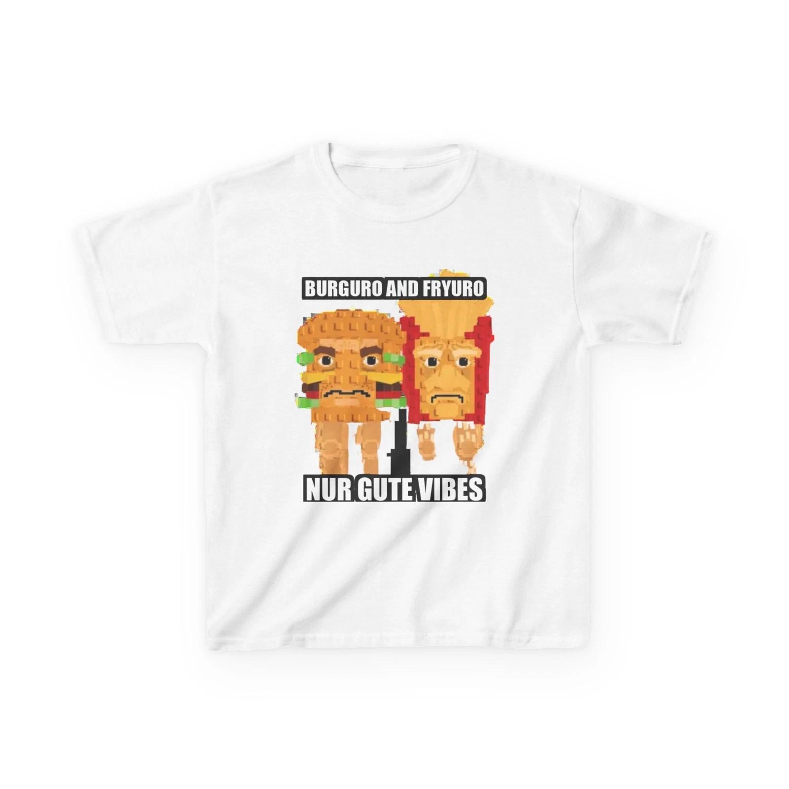 Burguro And Fryuro Kids T-Shirt | Brainrot Meme Shirt Funny Viral Internet Humor M