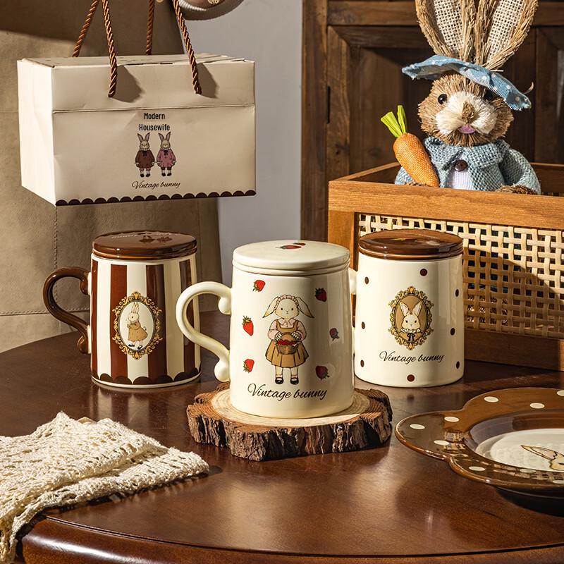 Hera Rabbit Ceramic Tea Infuser Mug 350ml