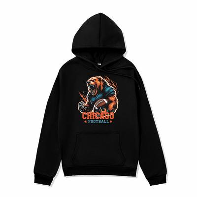 Bear Cartoon Sweater Boys Spring and Autumn Students Large Size Hooded Loose Top