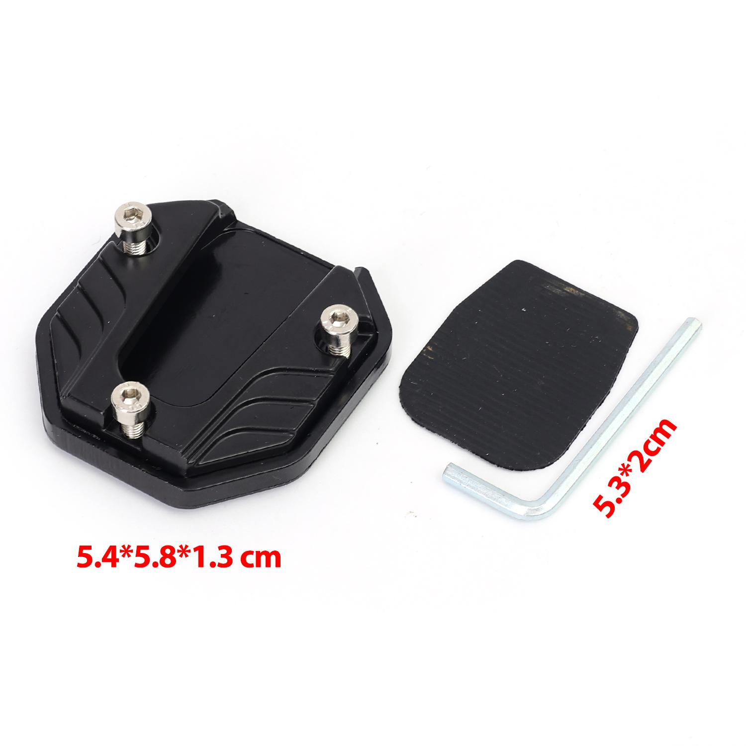 

Motorcycle Bike Kickstand Extender Foot Side Stand Aluminum Alloy Extension Foot Pad Support Plate Motorbike Accessories чёрный