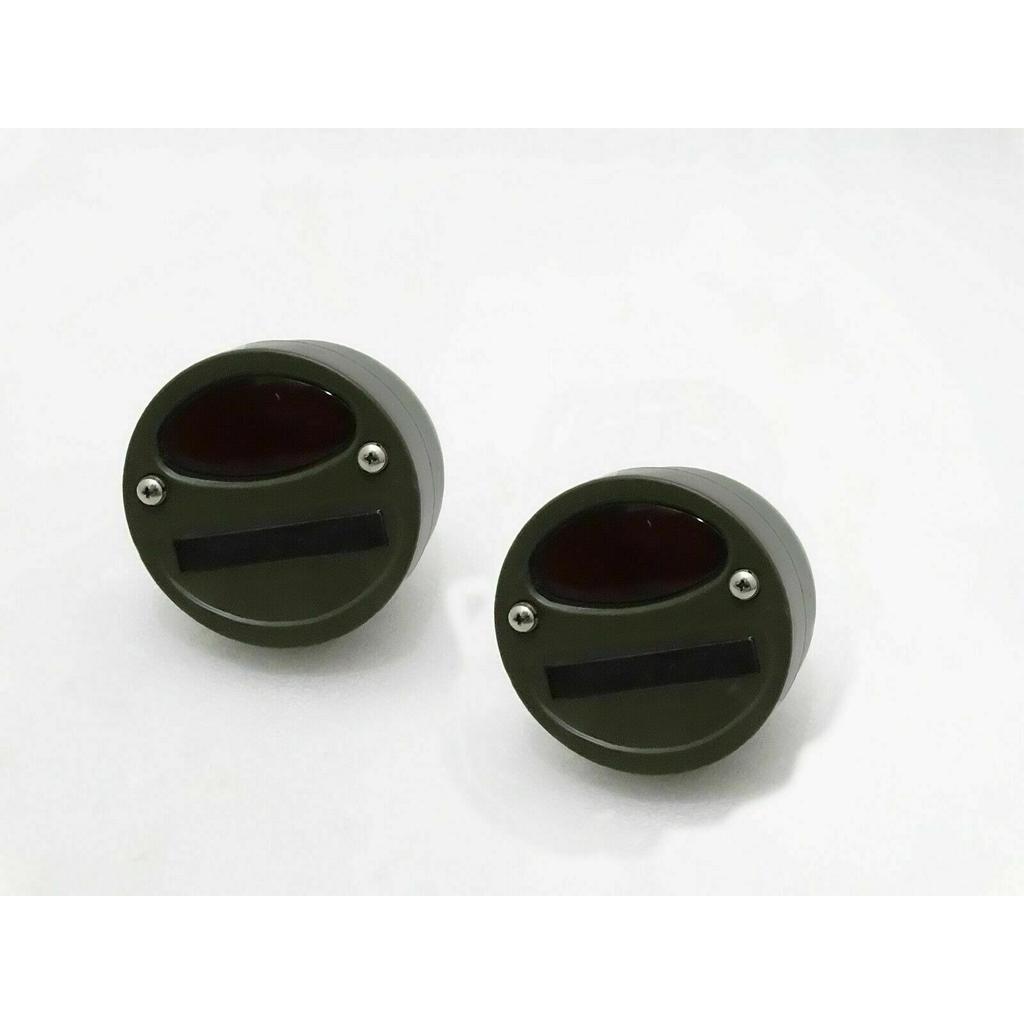 Cat Eye Rear Tail Light 4" Pair For Willys MB Ford GPW Jeep Truck A 1064/5 Green