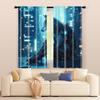 2 pcs   filtering curtains (excluding rods   non-movable   without batteries) A mechanical wolf. for use in bedrooms and living