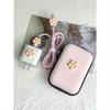 6pcs 3D Flower Shaped Apple Charger Case, Data Cable Organizer, Set Of Storage Bags