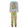 Print Cute Family Set Pajamas, Home Clothes, Family Set Long Sleeve Top Pants Set