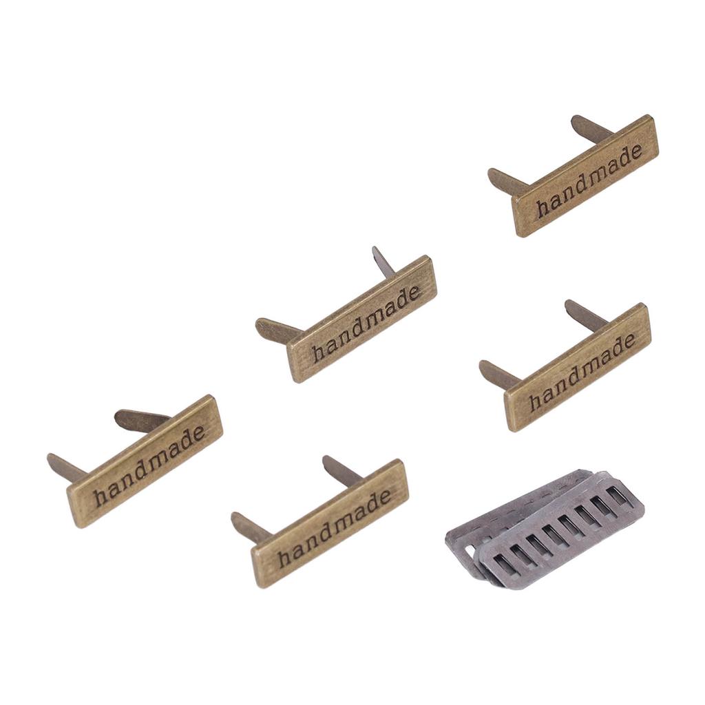 Metal Manual Label Multipurpose DIY Sewing Clothes Jean Shoe Bags Hand Printed Tags