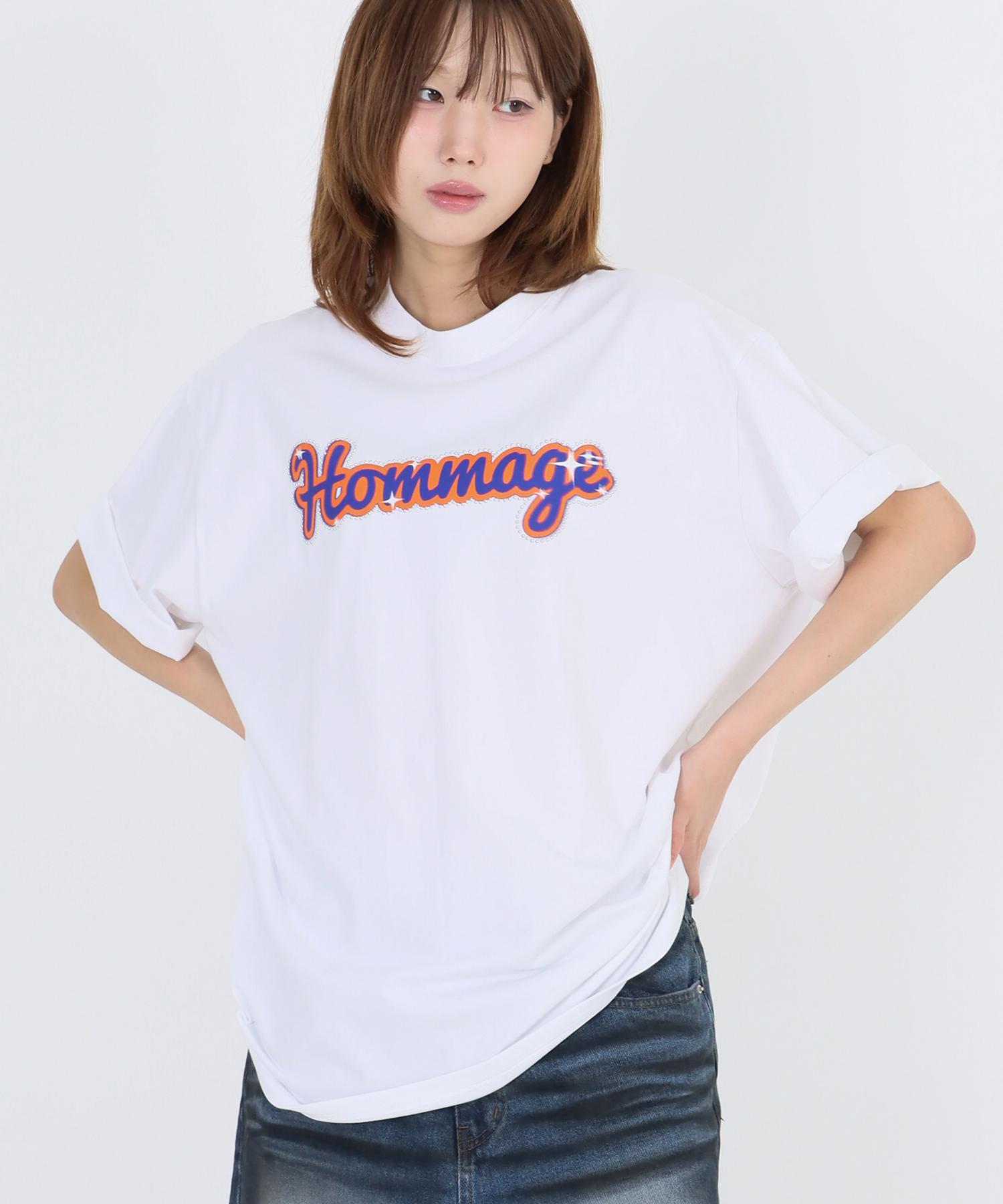 Row Lab Hommage Beaded Short Sleeve T-Shirt - White L