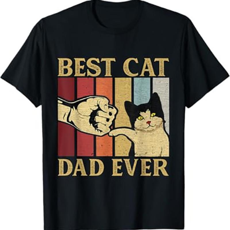 

Best Cat Dad Ever T Shirt Funny Cat Lover Gift Black S TO 5XL S разноцветный