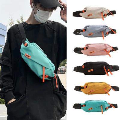 Bolsa de Peito Versátil Estilo Japonês para Mulheres Bolsa Transversal Casual Esportiva para Homens Grande Capacidade Bolsa de Ombro Estudante de Rua