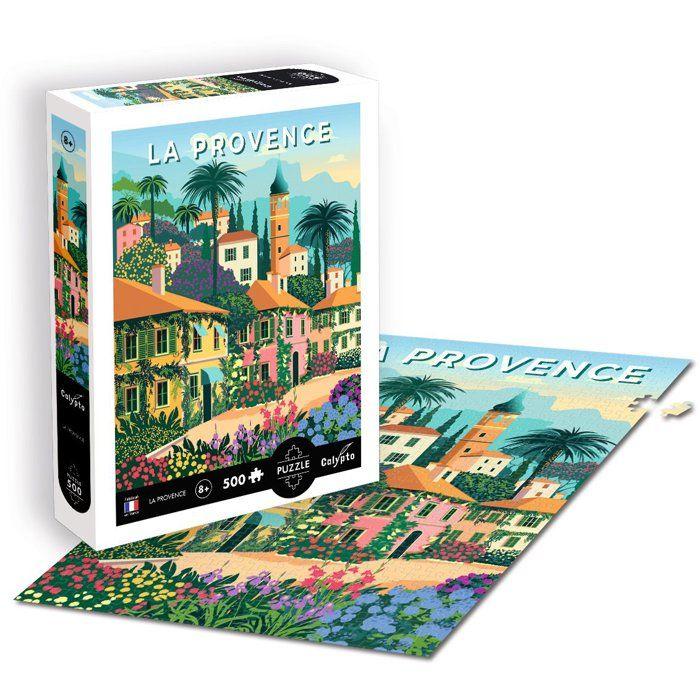 Puzzle - SENTOSPHERE - Calypto - 500 pièces - La Provence - Toucher soyeux - Dès 8 ans