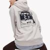 UNIQLO Graphic Print Loose Fit Hooded Casual Long Sleeve Sweatshirt Unisex sweatshirt Light-Gray 455814-02