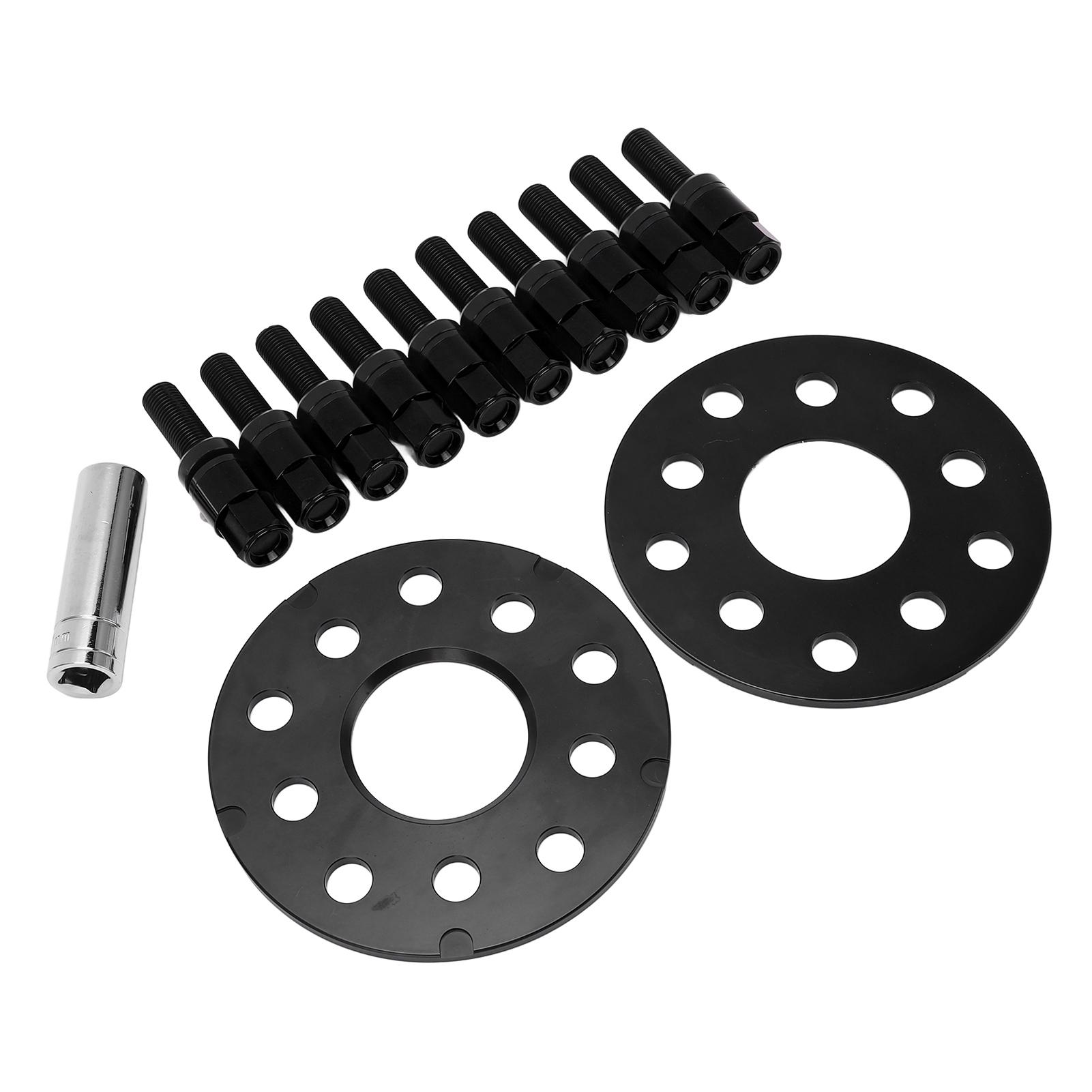 

2 шт. 5 мм 5x100 5x112 Центрированный на ступице комплект колесных проставок с болтами для замены для A3 A4 A5 A6 A8 1997–2008 Черный чёрный