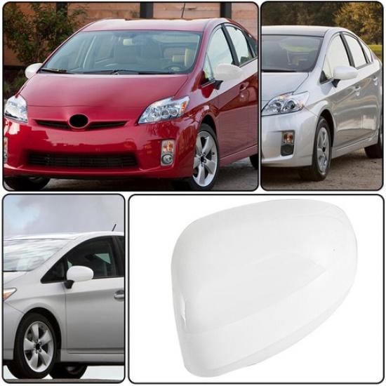 White Side Mirror Cover Cap For 2010-2015 Toyota Prius Left Driver Side Plug-In