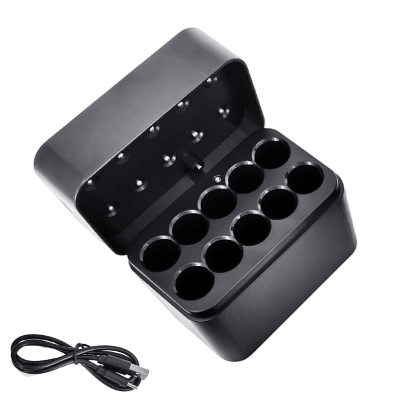 Battery Charging Case Storage Organiser For 2A 3A Rechargeable Batteries Type C Portable Charging Anti Slip Design