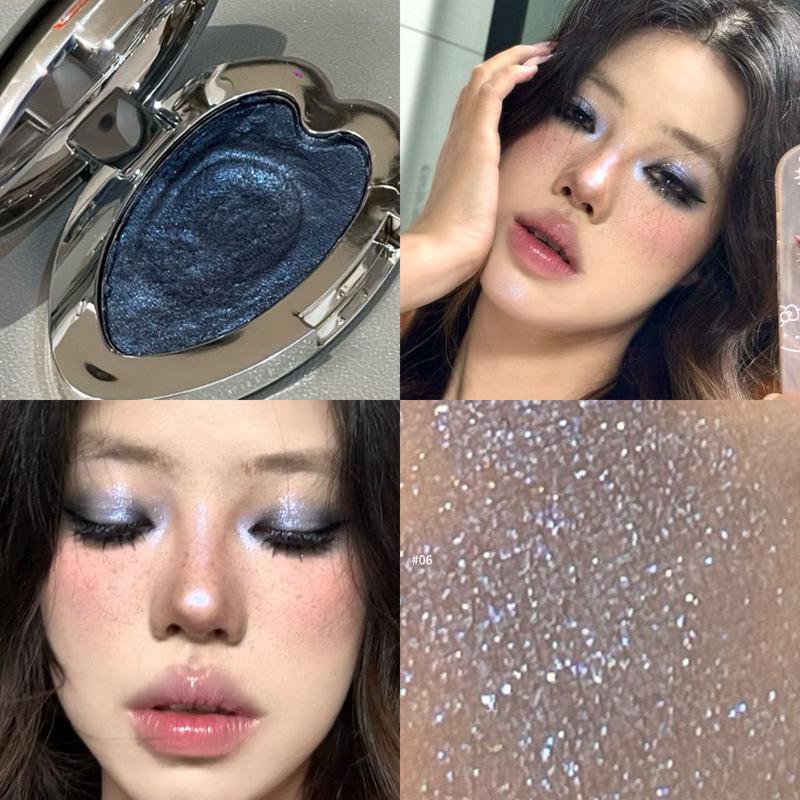 HERORANGE Dream Core Highlighter: Long-Lasting Pearlescent Glitter Eyeshadow & Under-Eye Brightener for Intense Sparkle.