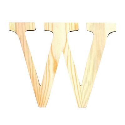 LETTER W - 11.5 CM - WOOD