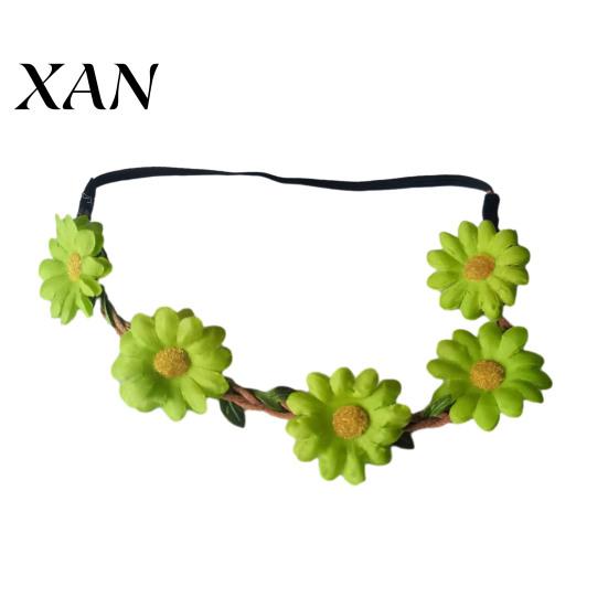 Adjustable Daisy Crown for Girls Sunflower/Daisy Wreath Headband Women Girls, Flower Headpiece, Daily Wear Silk Beach Photography Summer Dress