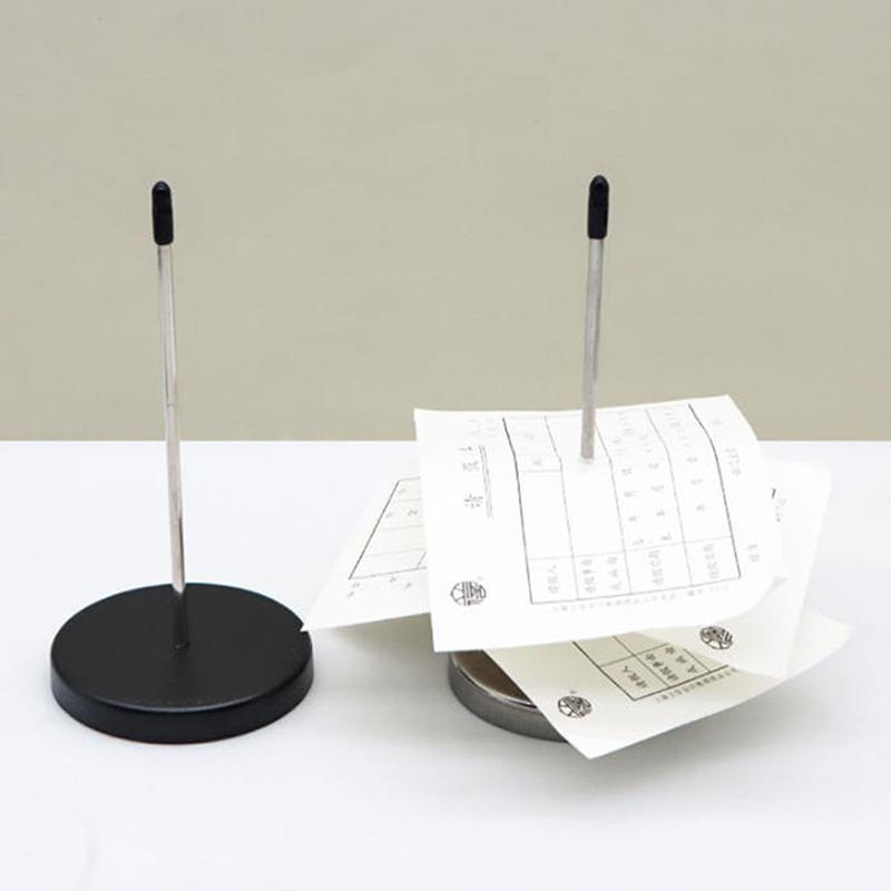 Suporte de Recibos em Aço Inoxidável, Suporte de Notas de Papel Com Ponta Segura e Romba Para Escritório Loja Armazenamento de Notas Fiscais Faturas Notas