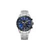 Eco-Drive Series 100 Meters Waterproof Solar Quartz Steel Strap Men's Watch Blue Dial BL5496-96L