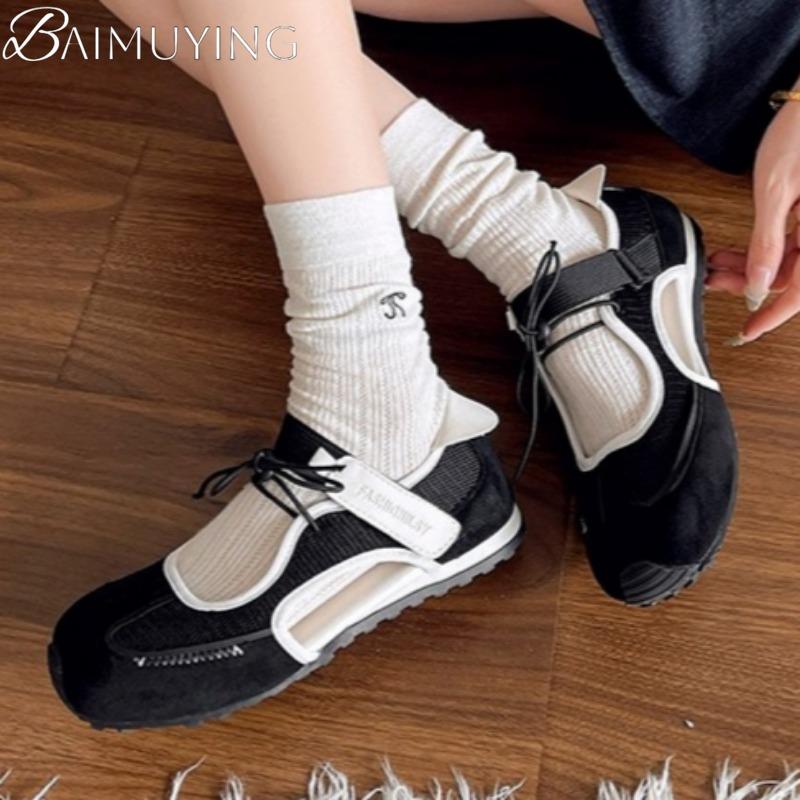Square Toe Women Sneakers Flat Sandals Summer Sport Shoes Woman 2025 Brand Mesh Comfort Casual Shoes Breathable Mujer Sandalias