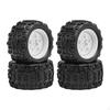 4 Pieces 1/18 RC Car Tires, 2.8 Inch Diameter, with 5 Star, Easy to Install Accessories,