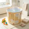 Foldable Adult Bathtub for Home Use - Thickened Full Body Shower Bucket