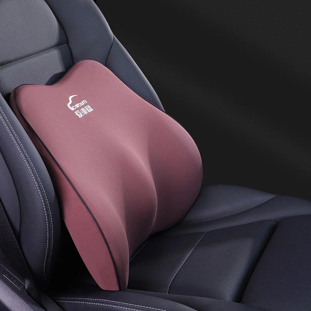 Car Seat Headrest Pillow Neck Lumbar Support Pillow For Car Travel Pillow Soft Seat Back Support Waist Pillow Car