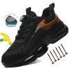 Mens Anti-Puncture Safety Shoes Steel Toe Work Boots Anti-smash Lightweight Breathable Work Sneakers All-Season Casual Footwear