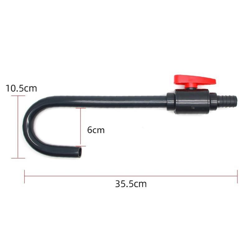 Aquarium Water Inlet Outlet Tube Flexible Change System For Easy Fish Tank Cleaning Home Use Transparent Design
